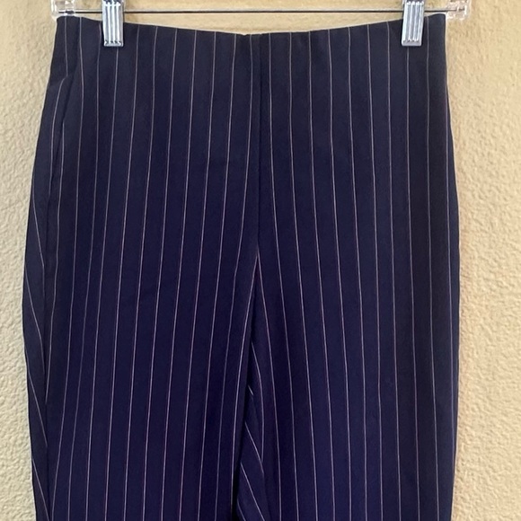 Rag & Bone Navy “Simone” Snap Ankle Pants With Red/White Pinstripes Size 2 EUC - Picture 6 of 13